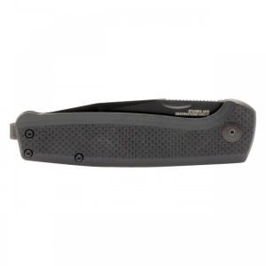 Cutit pliabil SOG Terminus SJ Blackout TM1005-BX, lama Drop Point D2 Black TiNi, Slip Joint, Nail Nick, maner G10 Black, EDC - Img 10