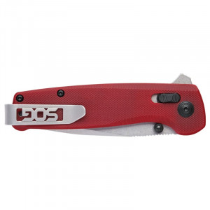 Cutit pliabil SOG Terminus XR G10 Crimson, lama D2 Black TiNi, XR Lock, maner G10 rosu, Flipper EDC - Img 6