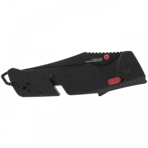 Cutit pliabil SOG Trident AT Black Tanto 11-12-04-41, lama Tanto CRYO D2 Black TiNi, deschidere asistata S.A.T., AT-XR Lock, taietor de centura, spargator de geam, maner GRN Black - Img 13