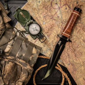 Cutit tactic SOG Bowie 2.0, otel AUS-8, lama 163 mm - Img 4