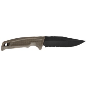 Cutit tactic SOG Recondo FX FDE Serrated, otel CRYO 440C, lama partial zimtata 117 mm - Img 5
