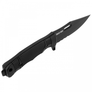 Cutit tactic SOG SEAL FX Serrated, otel CRYO CPM S35VN, lama partial zimtata 109 mm - Img 3