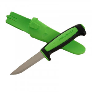 Cutit utilitar Morakniv Basic 546 (C) Frog Green cu lama 91 mm, otel inoxidabil - Img 2