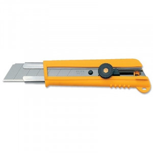 Cutter Industrial 25 mm OLFA NH-1 – Seria Comfort Grip cu Blocare prin Rotita - Img 2