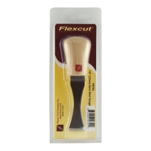 Dalta de mana curbata de 22mm pentru sculptura/cioplire in lemn, cu maner fix, Flexcut - Img 3