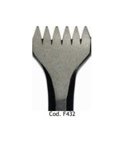 Dalta sculptura piatra pentru ciocan pneumatic 6 dinti , 12.5 mm, Milani Utensili