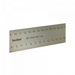 Echer profesional de tamplarie din lemn de nuc si lama inox 35 mm Hedue - Img 5