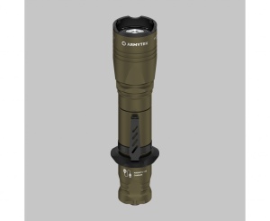 F07501WO Lanterna tactica Dobermann Pro Magnet USB Olive - Warm, Armytek - Img 2