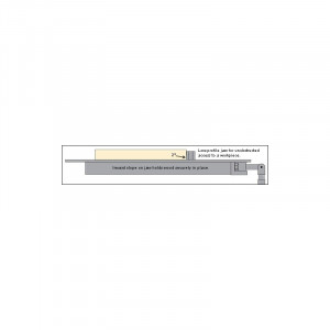 Falcă cu profil scăzut pentru menghina inserabila banc de lucru tamplarie Veritas Tools - Img 3