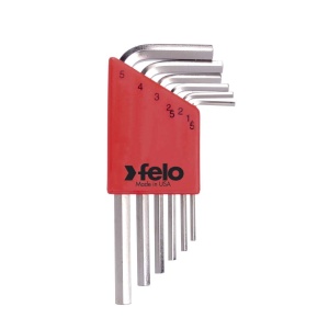 Felo 34500601, Set 6 chei L HEX, scurte, HEX 1.5-5.0mm - Img 1
