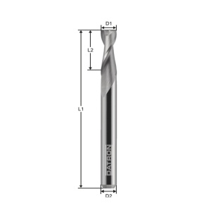 Freza cu 2 caneluri, Datron 0068100L, 10.0x10.0mm - Img 2