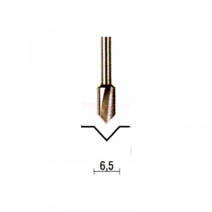 Freza pentru canale V, 6.5mm, Proxxon 29032 - Img 3