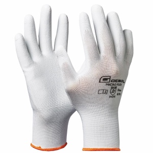 Gebol 709244, Manusi de protectie Nano Flex White, din poliester, acoperire subtire din poliuretan, uz profesional, marimea 10/XL - Img 2