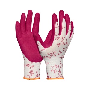 Gebol 709807_07, Set doua perechi de manusi de protectie Flower Duo, din poliester, acoperire din spuma de latex, marimea 7/S - Img 2
