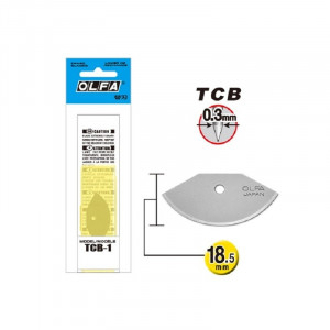Lama semirotunda pentru cutter rotativ OLFA TCB-1, taiere decorativa - Img 3
