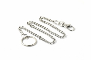 Lanț de buzunar, 48cm cu mini carabină, cromat, Key-Bak
