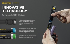Lanterna tactica Armytek Partner C2 Magnet USB White 1100 lm cu acumulator inclus - Img 18