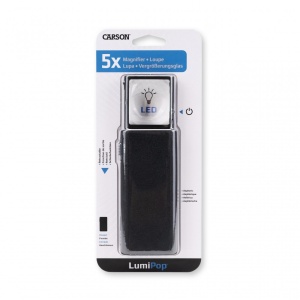 Lupa de buzunar LumiPop putere 5x cu leduri si lentila asferica - Carson - Img 8