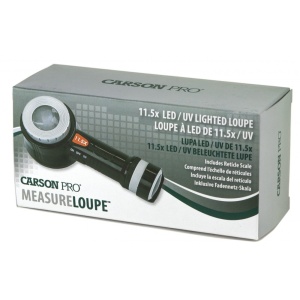 Lupă de precizie MeasureLoupe cu iluminare UV si LED 11,5x - Carson - Img 14