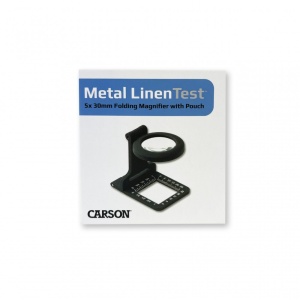 Lupa pliabila Metal LinenTes cu LED și masuratori 5x30 mm - Carson - Img 5