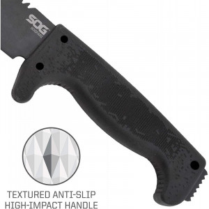 Maceta SOG SOGfari Tanto Machete 10", otel 3Cr13, lama Tanto 254 mm - Img 5