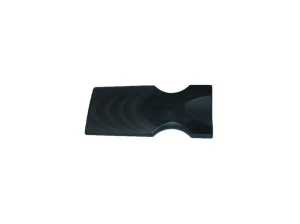 Material compozit pentru maner cutit G10 - 9.5 mm, SureTouch Black Glass/Black Rubber 2/1