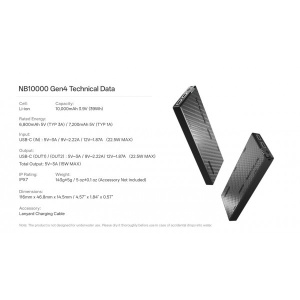 Nitecore NB10000 GEN4, Powerbank 10000mAh Usor - Img 8