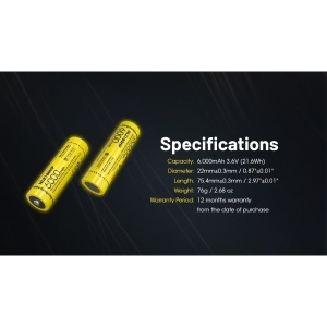 Nitecore NL2160HP Acumulator 21700 6000mAh 20A - Img 8