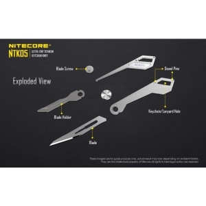 Nitecore NTK05 Cutit din Titan cu Lama de Bisturiu - Img 16