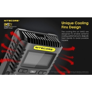 Nitecore UMS2 - Incarcator USB-C 2 Sloturi cu LCD - Img 11