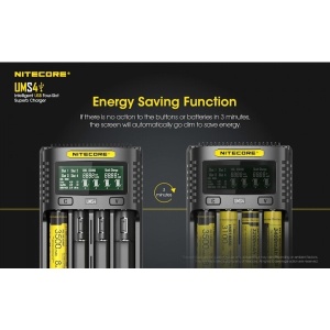 Nitecore UMS4 - Incarcator USB-C 4 Sloturi cu LCD - Img 10