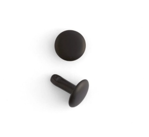 Nituri cap dublu nichel negru mat, Tandy Leather