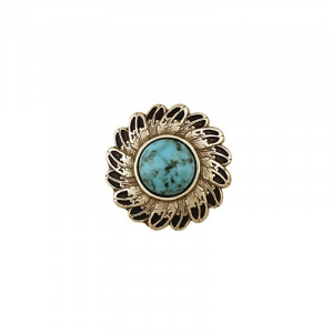 Ornament Turquoise Feather Tandy Leather SUA - Img 3