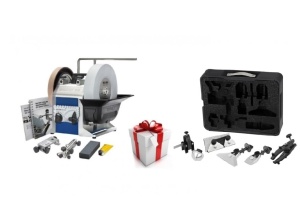 Pachet masina de ascutit, Tormek T-8 si kit HTK-1006