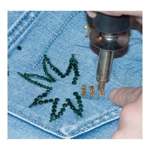 Pebaro 0259, Set complet pentru decorare cu strasuri si nituri, include 440 de pietricele decorative + alte accesorii - Img 6