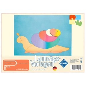 Pebaro 319/1S, Sablon din lemn, melc, pentru traforaj, dimensiunea A4 - Img 1
