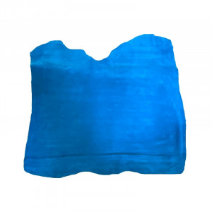 Piele naturala intoarsa / velur, turquoise