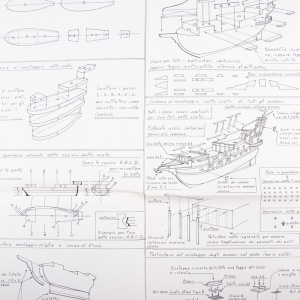 Planuri constructie, galion in miniatura, Amati Italia - Img 3