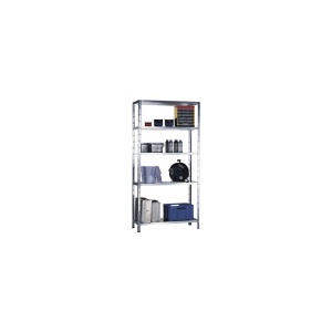 Raft metalic cu 5 polițe zincate 1000x400x1900 mm max. 65 kg/poliță, montaj rapid cu cleme