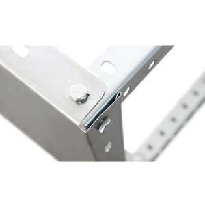 Raft metalic depozitare 148 x 75 x 30 cm, galvanizat, 4 polite, 40 kg/polita - Img 4
