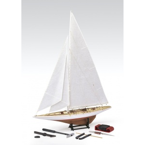 RAINBOW - J Class Yacht - 1934 - US Defender, Scara 1:80, Navomodel Amati, Set scule incluse - Img 1