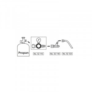 Regulator presiune butelie gaz 1-4 bari filet 3/8", cu manometru, pentru propan & butan - Img 3