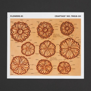 Sablon pielarie modele "Flori 2" - Tandy Leather SUA - Img 1