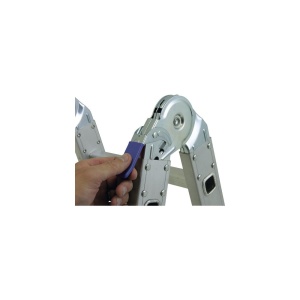 Scara profesionala telescopica WERNER aluminiu 4x4 trepte - Img 4