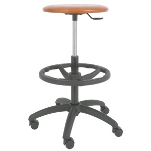 Scaun Labor XTRA imitatie piele cu inaltime reglabila si suport picioare negru - Img 7