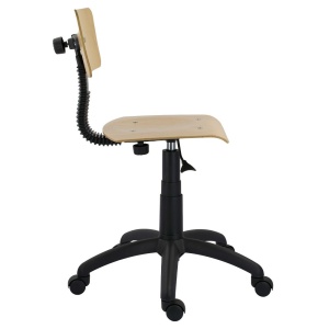 Scaun profesional PRO lemn rotativ pentru atelier si laborator - Img 5