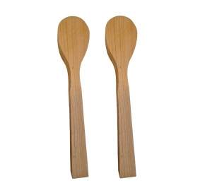 Set 2 linguri de cioplit din lemn de cires
