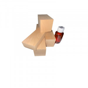 Set 4 blocuri de lemn de cires pentru cioplit + 50 ml ulei in - Img 3