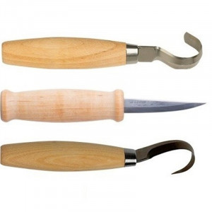 Set cutite sculptura tip carlig, drept, Morakniv - Img 2