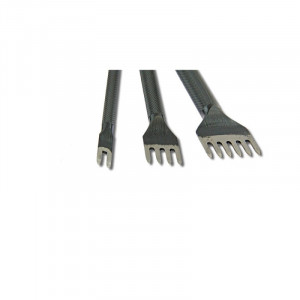 Set dalti japoneze Seiwa cusaturi piele oblice 3mm - Img 6